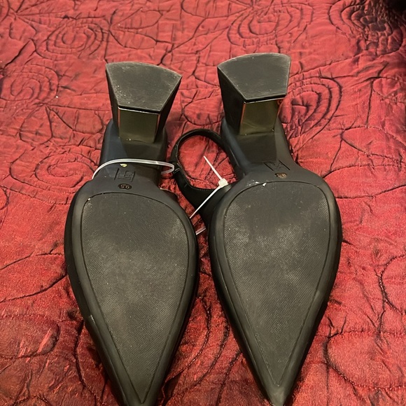 Alfani Step N Flex Womens Black Faux Leather/Suede look shoes. SZ 9.5 - Picture 4 of 4